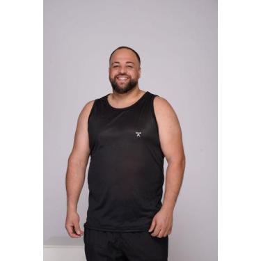 Imagem de Regata masculina plus size dry fit do G1 ao G4 academia treino - achad
