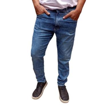 Imagem de Calça masculina basica jeans e sarja com slim produto lançamento a pro