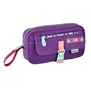 Imagem de Estojo escolar Juvenil Da Youtuber Luluca - Clio, LilÁs