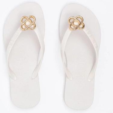 Imagem de Chinelo Petite Jolie Fresh Pj6979 Feminino, Branco, 37