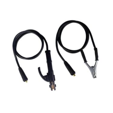Imagem de Esquirla 2x Suporte de eletrodo de soldagem Suporte de eletrodo de bastão, profissional, conector 200A Grampo de aterramento de soldagem Cabo de soldagem