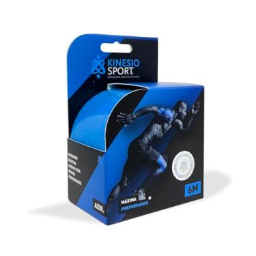 Imagem de Bandagem Elástica Adesiva KinesioSport 6m x 5cm, Azul