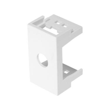 Imagem de Módulo Saída de Fio de 10mm Fame Modulare  - Branco 2 Unidades