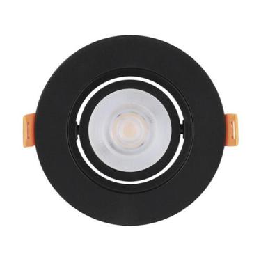 Imagem de Spot de embutir redondo preto para lâmpada dicroica mr16 - MBLED