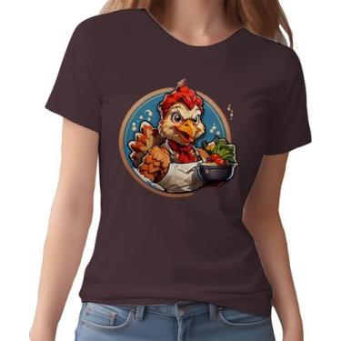 Imagem de Camisa Camiseta Color Chefe Galo Cozinheiro Cozinha 2 - Enjoy Shop, GG