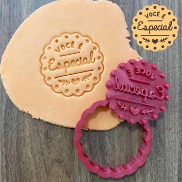 Imagem de Cortador Marcador Comemoração Você é Especial 7,5cm - Doce Impresso