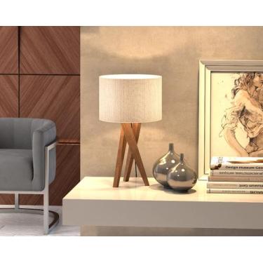 Imagem de Luminária Abajur De Mesa Com Cúpula Paris Decorativo Para Quarto Sala 