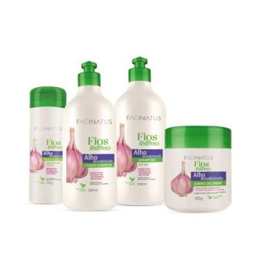 Imagem de Kit Facinatus Fios Naturais De Alho Desodorizado Sem Sal
