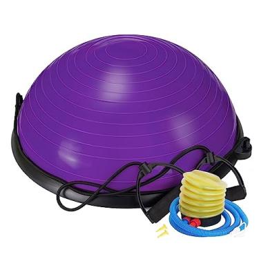 Imagem de zeatly Treinador de Bola de Equilíbrio, Trave de Equilíbrio para Equipamento de Exercícios Básicos, Força E Condicionamento Físico Básicos, Inclui Faixas de Resistência E Bomba, Ideal para Exercícios