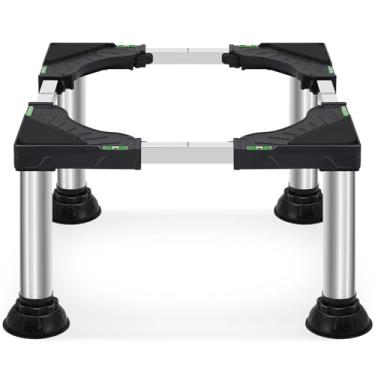 Imagem de Nefish Altura 28-30,5 cm Mini suporte de geladeira resistente para lavadora e secadora Pedestal para aparelhos de 48 a 60 cm base de suporte de máquina de lavar roupa plataforma universal com 4 pés