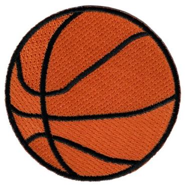 Imagem de Basquete bordado cesta bola aros aplique de ferro emblema esportivo