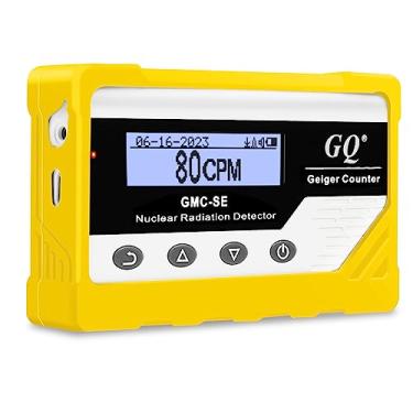 Imagem de GQ Gmc-Se Geiger Contador Detector de Radiação Beta Gamma Raio X Monitor de Radiação Portátil Medidor Dosímetro Digital de Radiação Nuclear, Dispositivo Automático de Gravação de Dados, Caixa de Silic