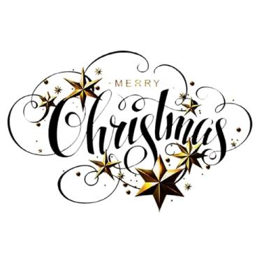 Imagem de WeiLaiKeQi Papel de parede temático de Natal, adesivo decorativo para sala e quarto