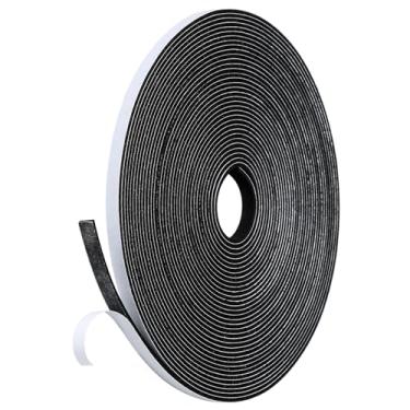 Imagem de Amzjjle Fita de Vedação de Porta com Vedação Contra Intempéries- 1/4 Pol.x1/16 Pol.x32 Pés, Adesivo Forte, À Prova de Luz, À Prova de Som, Fita de Espuma À Prova de Intempéries par (1/4 De Polegada X