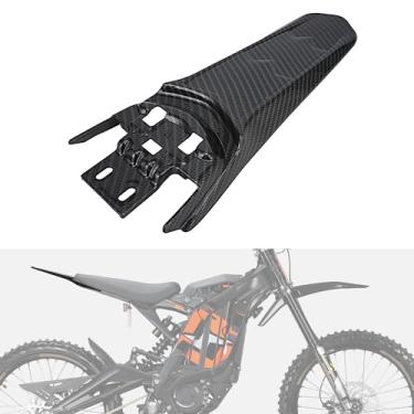 Imagem de IUVWISN Para-Lama Traseiro de Motocicleta Estendido para Surron Sur Ron Light Bee X/S Segway X260 X160 Bicicleta Elétrica de Sujeira Imitação de Fibra de Carbono