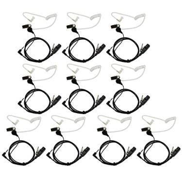 Imagem de GoodQbuy – Fone de ouvido para fones de ouvido FBI, tubo acústico avançado, 10 peças, microfone para Motorola Talkabout MD200TPR MH230R MR350R MS350R MT350R MG160A MH230TPR MS350R MJ270R1-pin