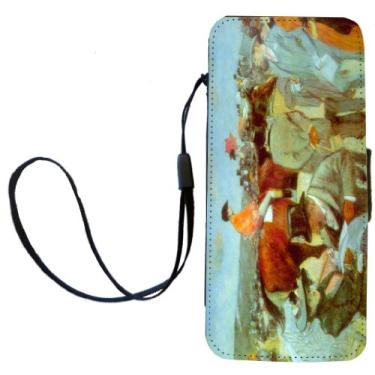 Imagem de Rikki Knight Capa carteira flip Art At the Races da Jean Louis Forain com aba magnética para iPhone 5/5s - At the Races