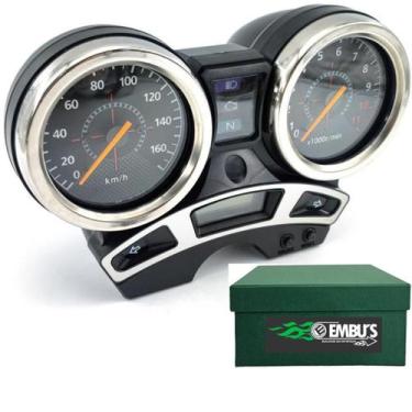 Imagem de Painel completo Fazer 250 - de 2006 a 2008 Aro Cromado - Embus