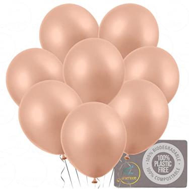 Imagem de AFTERLOON Biodegradable Balloons Rose Gold 12 Inch 24 Pack, Pearlescent Thickened Extra Strong Latex Helium Float, Multicolor Colorful Bulk Color ballon baloon Globos Para Decoration De Fiestas Kids