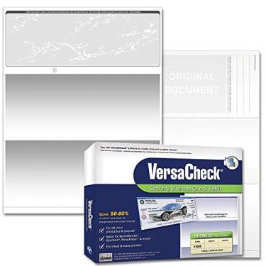 Imagem de VersaCheck Cheques seguros – 500 verificações de vales de negócios em branco – Prestige cinza – 500 folhas formulário #1000 – verifique no topo