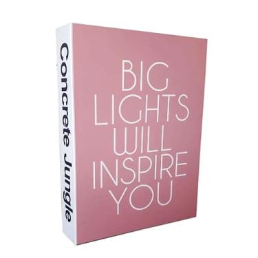 Imagem de Concret Rosa Luxo Caixa Decorativa Organizadora Livro Fake em MDF