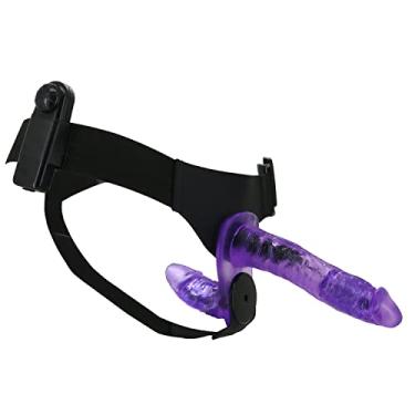 Imagem de WEMAY Strap-On Dupla Face Vibrando Vibrador Wearable Vibração Harness Vibradores Controle Remoto Brinquedos Adultos Roxo
