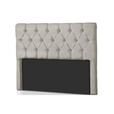 Imagem de Painel De Cama Box Estofada King Califórnia Suede Bege - Probel