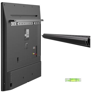 Imagem de Suporte de parede para TV sem parafuso para TVs de 32 a 75 polegadas, suporte de TV sem parafuso comporta até 68 kg, suporte para TVs Drywall Studless com design de perfil baixo, fácil instalação com