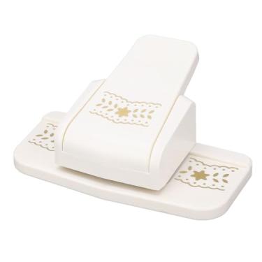 Imagem de Perfurador de Círculo, Perfurador de Canto, Ferramenta de Sucesso de Perfuradores Artesanais, Ferramenta de Perfuração de Bordas de Papel Portátil (Padrão de bordas de saia