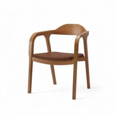 Imagem de Cadeira Bugre Champagne Assento material sintético Caramelo - 76900 - 