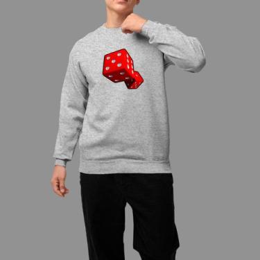 Imagem de Moletom Gola Careca Basico Masculino Streetwear Casual Estiloso Tecido