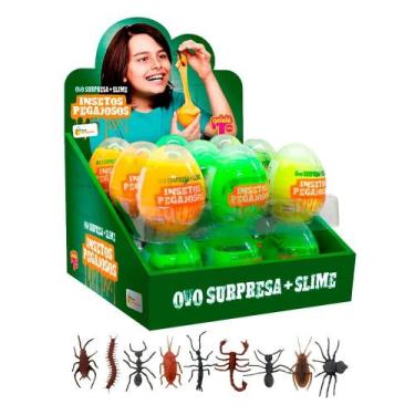 Imagem de Ovo surpresa 98g 1x18 insetos pegajosos - DOCE BRINQUEDO