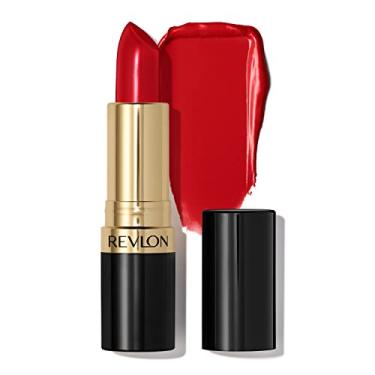 Imagem de Batom Revlon Super Lustrous, Batom High Impact com Fórmula Cremosa Hidratante, Infundido com Vitamina E e Óleo de Abacate em Vermelho / Coral, Super Vermelho (775)