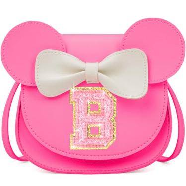 Imagem de OYLOLA Presentes de aniversário para meninas de 3, 4, 5, 6, 7 e 8 anos, bolsa infantil para meninas pequenas, presente para meninas, Rosa brilhante, B