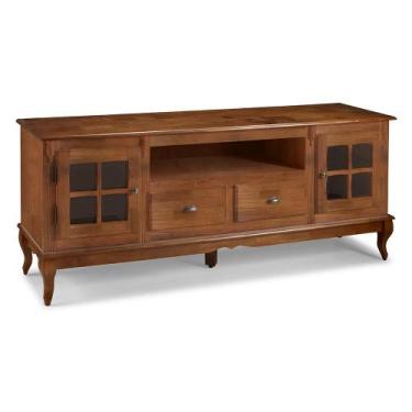 Imagem de Rack para Sala com Pés Luis XV 2 Portas 2 Gavetas e Nicho Hannover 608