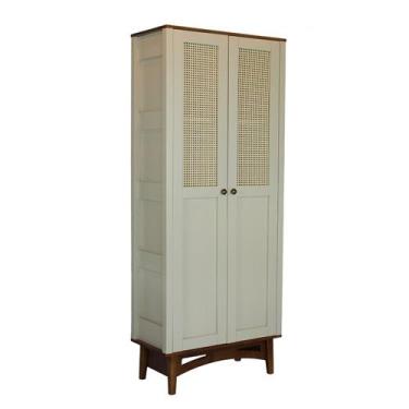 Imagem de Cristaleira de Madeira com 2 Portas em Rattan Veneza - 6011 - Meyer, L