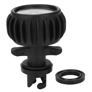 Imagem de MUNEFE Medidor de pressão da bomba de ar, medidor de pressão de ar do bote de borracha 30Psi, barômetro único para barco inflável com bomba manual para caiaque