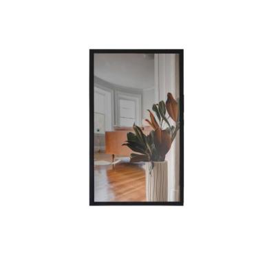 Imagem de Espelho Decorativo de Parede 48x80 MOLDURA CAIXA - DECOREX, Preto