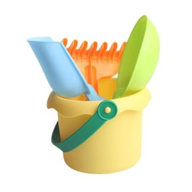 Imagem de EHJRE Conjunto de Brinquedos de Praia, Pás de Areia, Presente de Aniversário, Brinquedos Educativos, Brinquedo de Banheiro, Balde de Praia, Conjunto de Brin, Amarelo