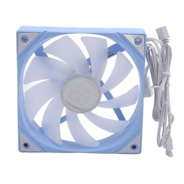 Imagem de Ventilador de Caixa ARGB de 120mm PWM, 9 Laminas de Baixo Rudo do Computador, 800-1800rpm, Rolamento Hidrulico, Jectse