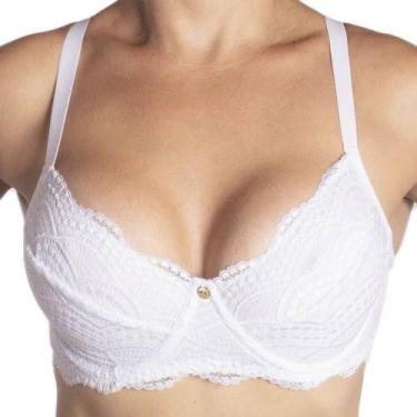 Imagem de Sutiã sem bojo com aro renda ST101 - Nayane Rodrigues, Branco, M/42