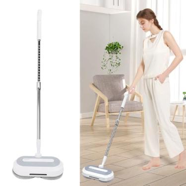 Imagem de MOP Elétrico Sem Fio, Limpador de Piso Recarregável, Com Spray Automático de Motor Duplo, Esfregão de Rotação Elétrica Leve, para Limpeza do Piso (Plugue da UE 100-240V)