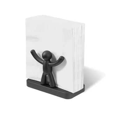 Imagem de Porta Guardanapo Buddy Umbra Preto 15X10,5CM