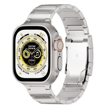 Imagem de Pulseira Metálica de Titânio LDFAS Ultra 2 para Apple Watch 45/44mm