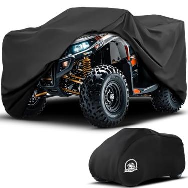 Imagem de COVERVIN Capa para quadriciclo impermeável, resistente, proteção contra chuva e sol para todos os climas, capa de 4 rodas para Honda Suzuki Kawasaki Yamaha Polaris 203 cm C x 119 cm L x 113 cm A (GG)