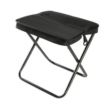 Imagem de Vaveren Multifuncional portátil de fezes dobráveis ​​ao ar livre Fácil de transportar tira de transporte ajustável de mochila para viagens para camping, Preto