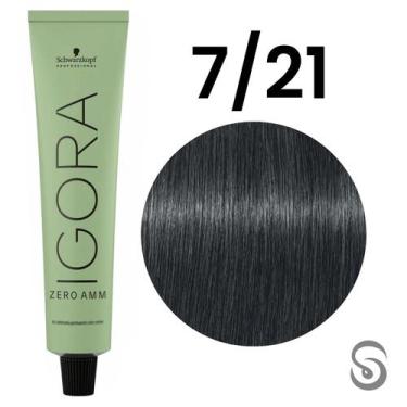 Imagem de Igora Zero Amm 7/21 Louro Médio Fumê Cinza  60 ml - Schwarzkopf, UNICA