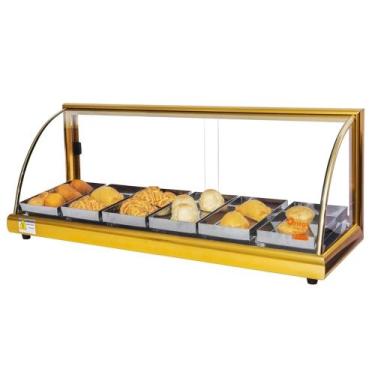 Imagem de A6 - Estufa Alfa para salgados de 6 bandejas Dourada - 220V - Omega