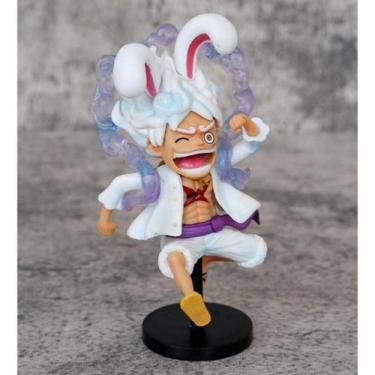 Imagem de Action Figure Monkey D. Luffy Gear 5 Orelhas de Coelho One Piece 10 cm