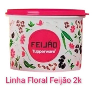 Imagem de Tupper Caixa Feijão 2kg Tupperware, Floral